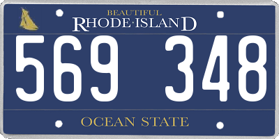 RI license plate 569348