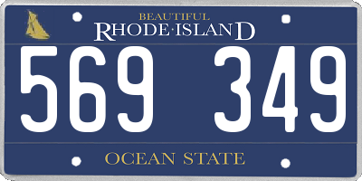 RI license plate 569349