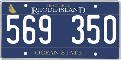 RI license plate 569350
