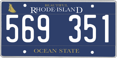 RI license plate 569351