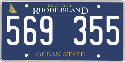RI license plate 569355