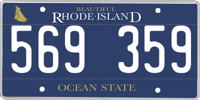 RI license plate 569359