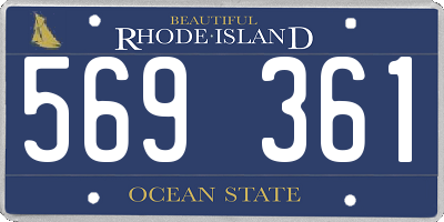 RI license plate 569361