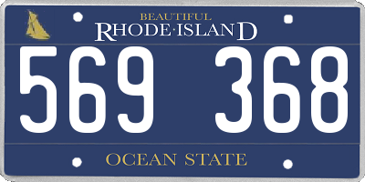 RI license plate 569368
