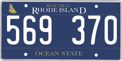 RI license plate 569370