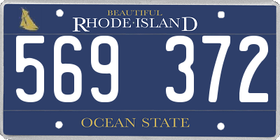RI license plate 569372