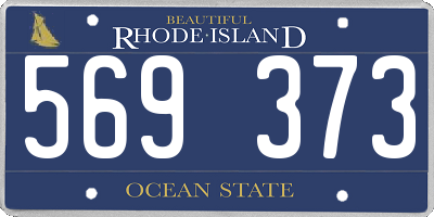 RI license plate 569373
