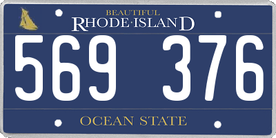 RI license plate 569376