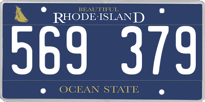 RI license plate 569379