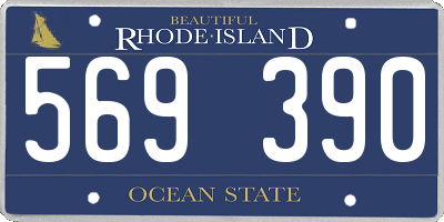 RI license plate 569390