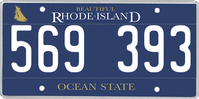 RI license plate 569393
