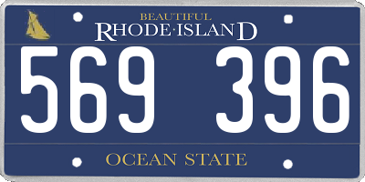 RI license plate 569396
