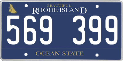 RI license plate 569399