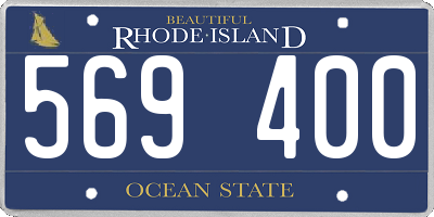 RI license plate 569400