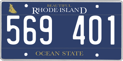 RI license plate 569401