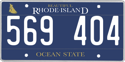 RI license plate 569404