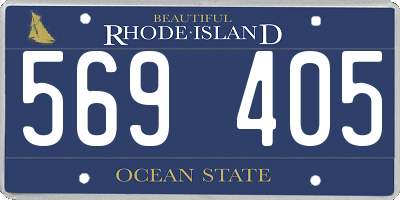 RI license plate 569405