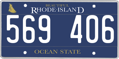 RI license plate 569406
