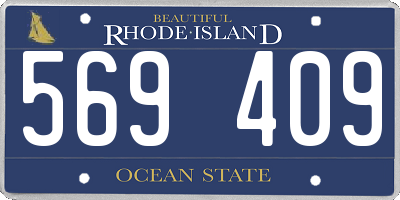 RI license plate 569409