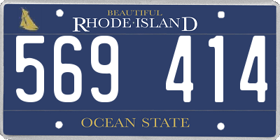 RI license plate 569414