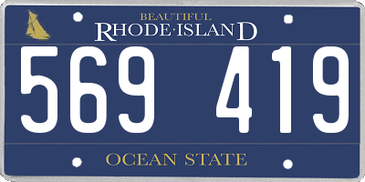 RI license plate 569419