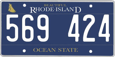 RI license plate 569424