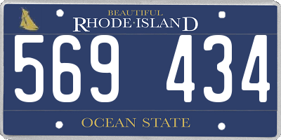 RI license plate 569434