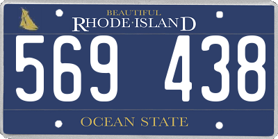 RI license plate 569438