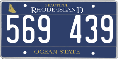 RI license plate 569439