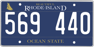 RI license plate 569440