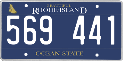 RI license plate 569441