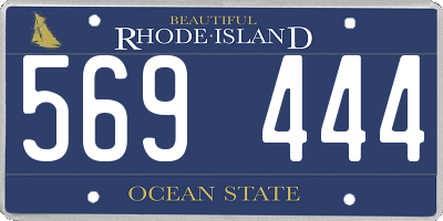 RI license plate 569444