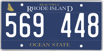 RI license plate 569448