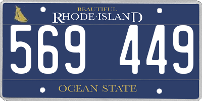 RI license plate 569449