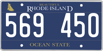 RI license plate 569450