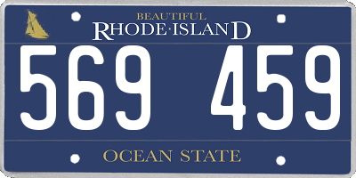 RI license plate 569459