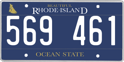 RI license plate 569461