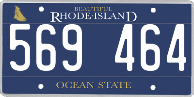 RI license plate 569464