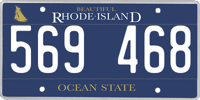 RI license plate 569468