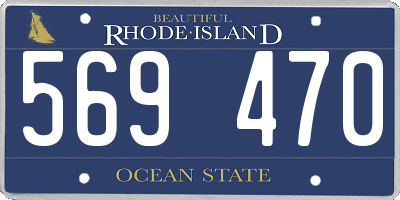 RI license plate 569470
