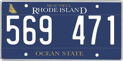 RI license plate 569471