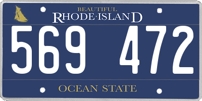 RI license plate 569472