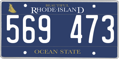 RI license plate 569473