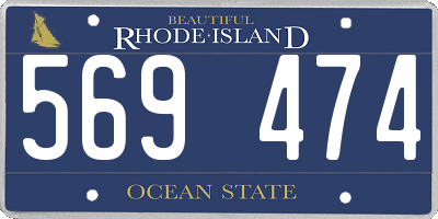 RI license plate 569474