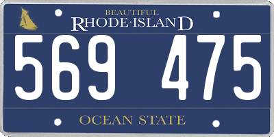 RI license plate 569475
