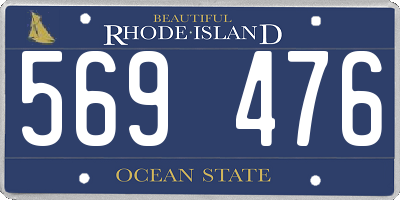 RI license plate 569476