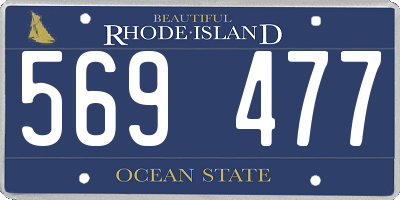 RI license plate 569477