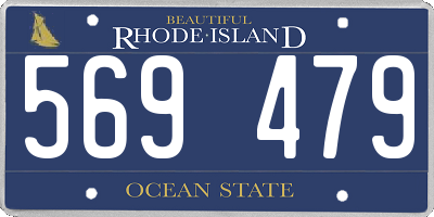 RI license plate 569479