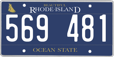 RI license plate 569481