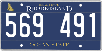 RI license plate 569491